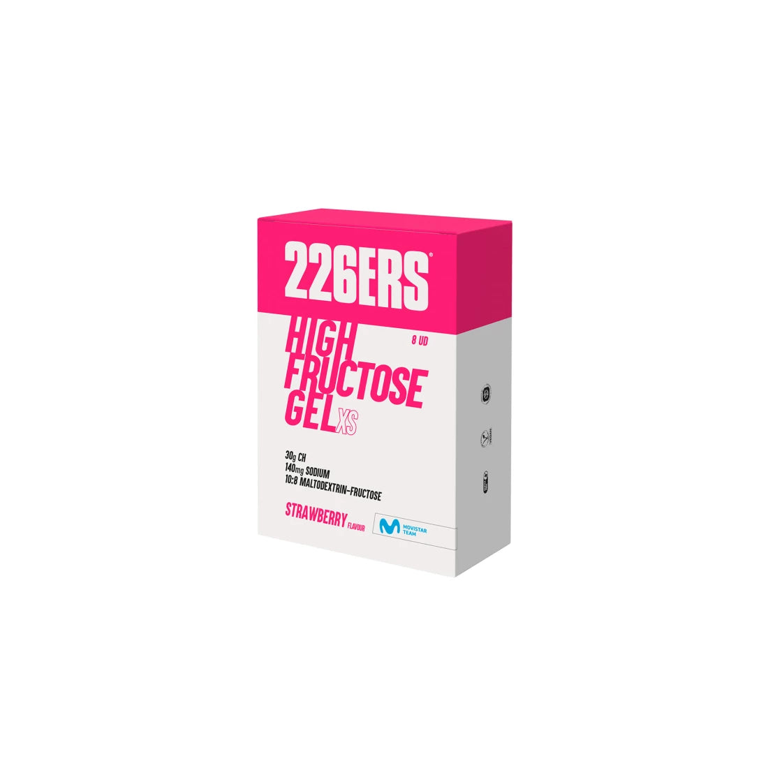 BOX - 8 HIGH FRUCTOSE GEL XS 44g