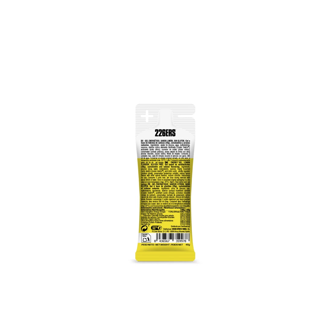 HIGH ENERGY GEL XS 45g - Energy Gel with cyclodextrin