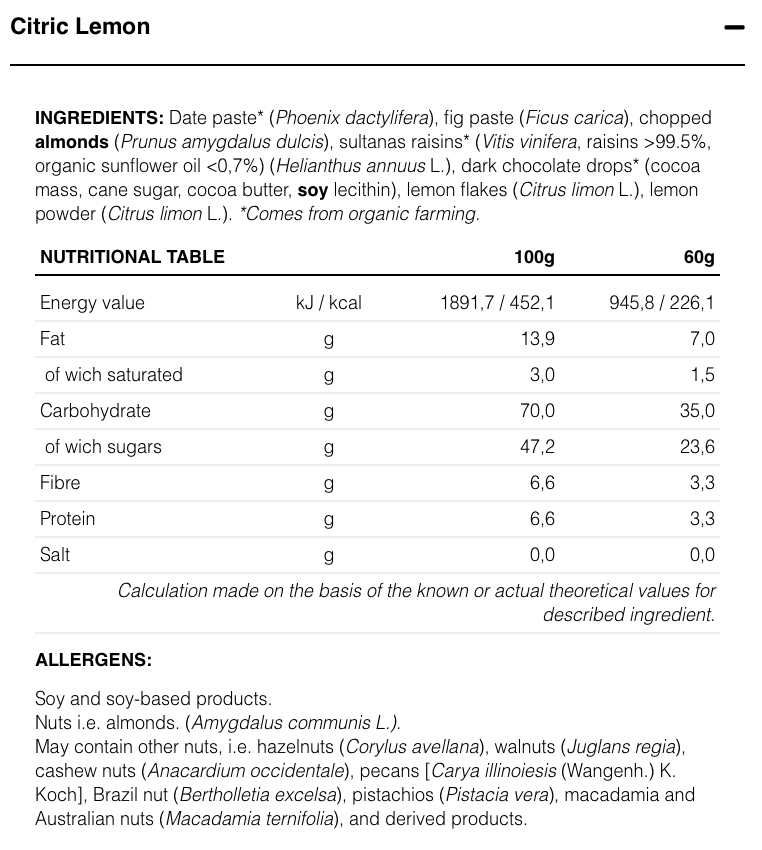 ENDURANCE FUEL BAR CHOCO BITS - Energy Bar with Chocolate Chips - 60g