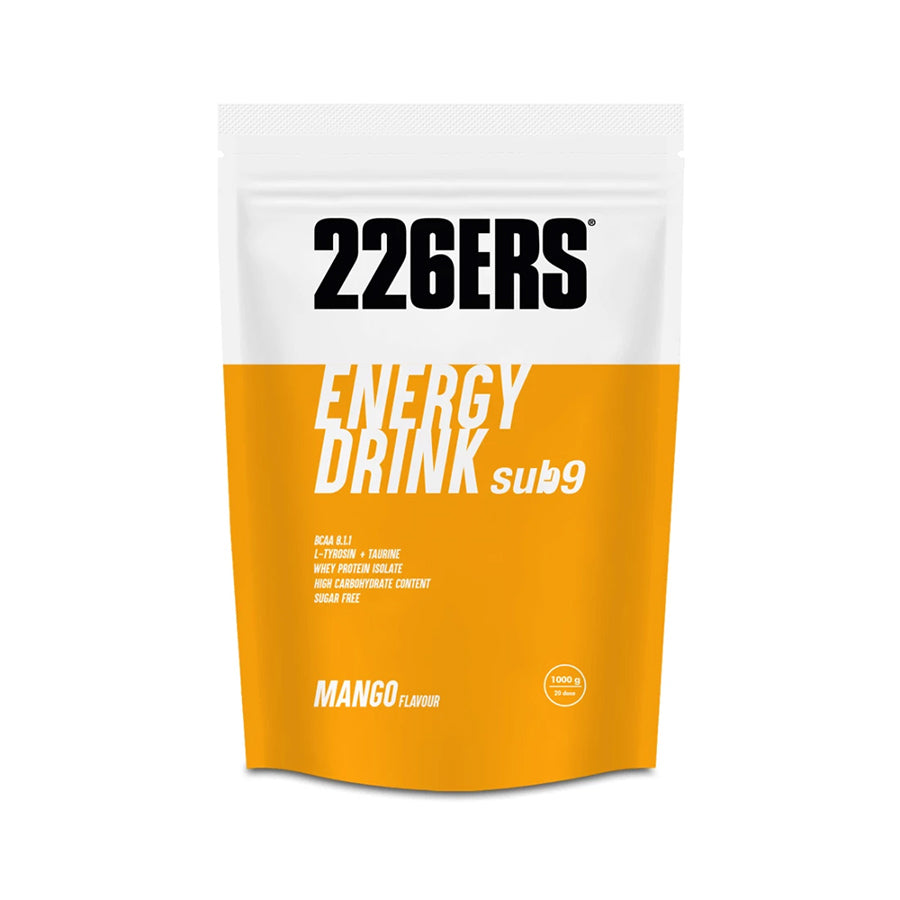 SUB9 ENERGY DRINK 1kg MANGO front 226ers