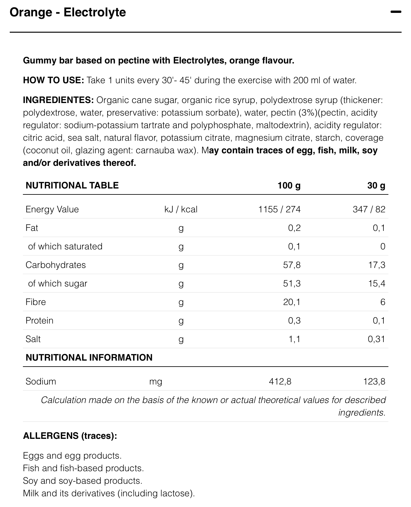 VEGAN GUMMY BAR - Gummy Energy Bar