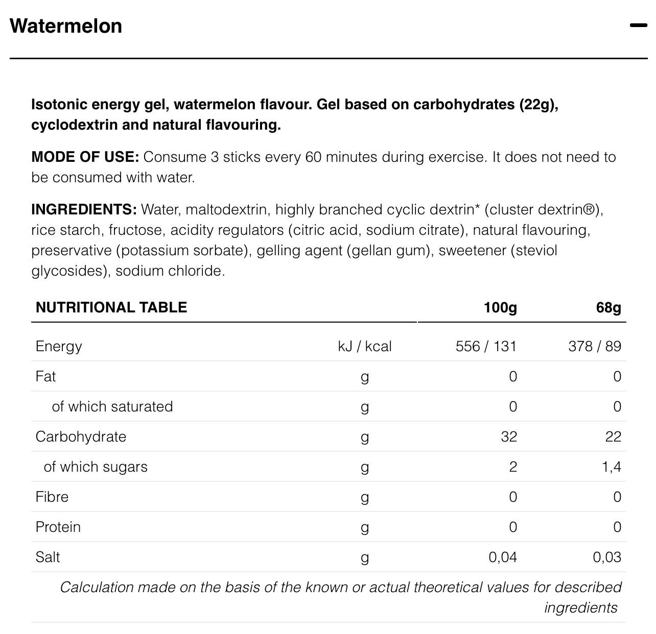 ISOTONIC GEL 68g - Isotonic Energy Gel