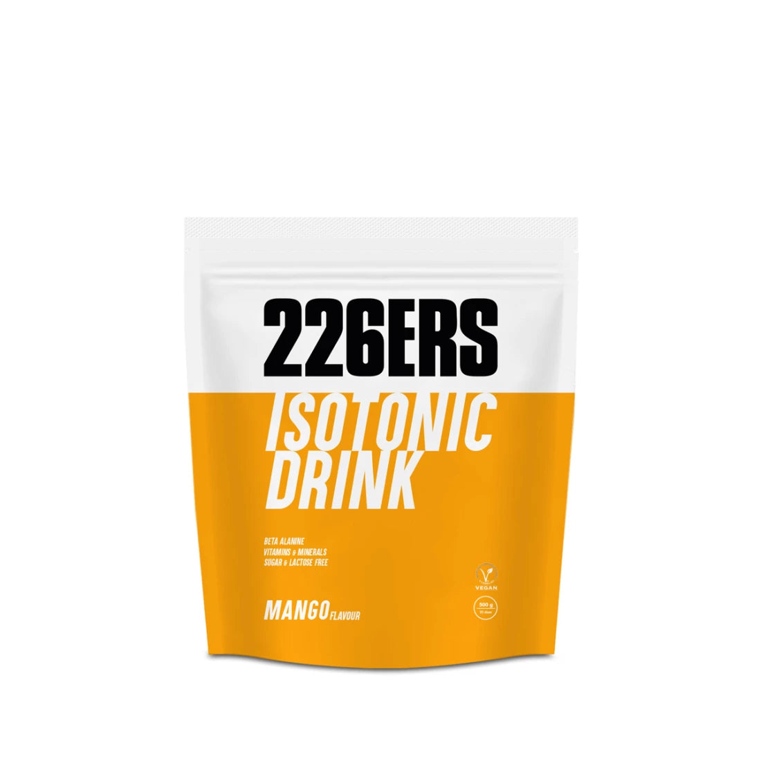 isotonic drink mango front 500g 226ers