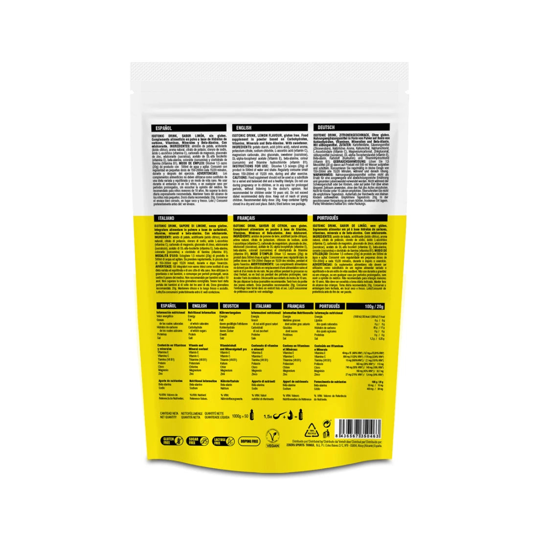 isotonic drink lemon back 1kg 226ers