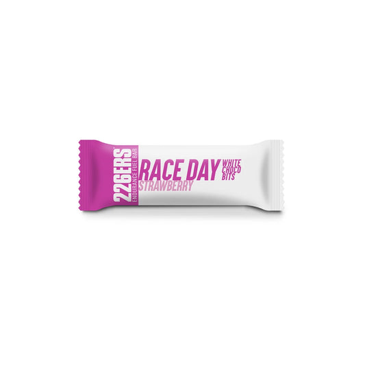 RACE DAY BAR CHOCO BITS - Energy Bar with Chocolate Chips - 40g Strawberry & White Chocolate