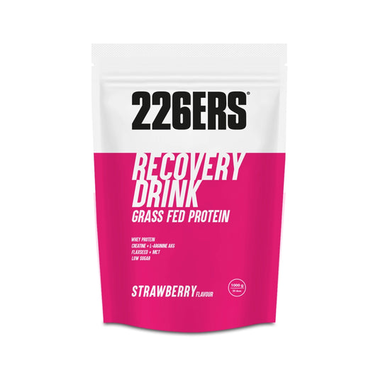 RECOVERY DRINK - Grass Fed Protein - Muscle Recovery front strawberry 1000g