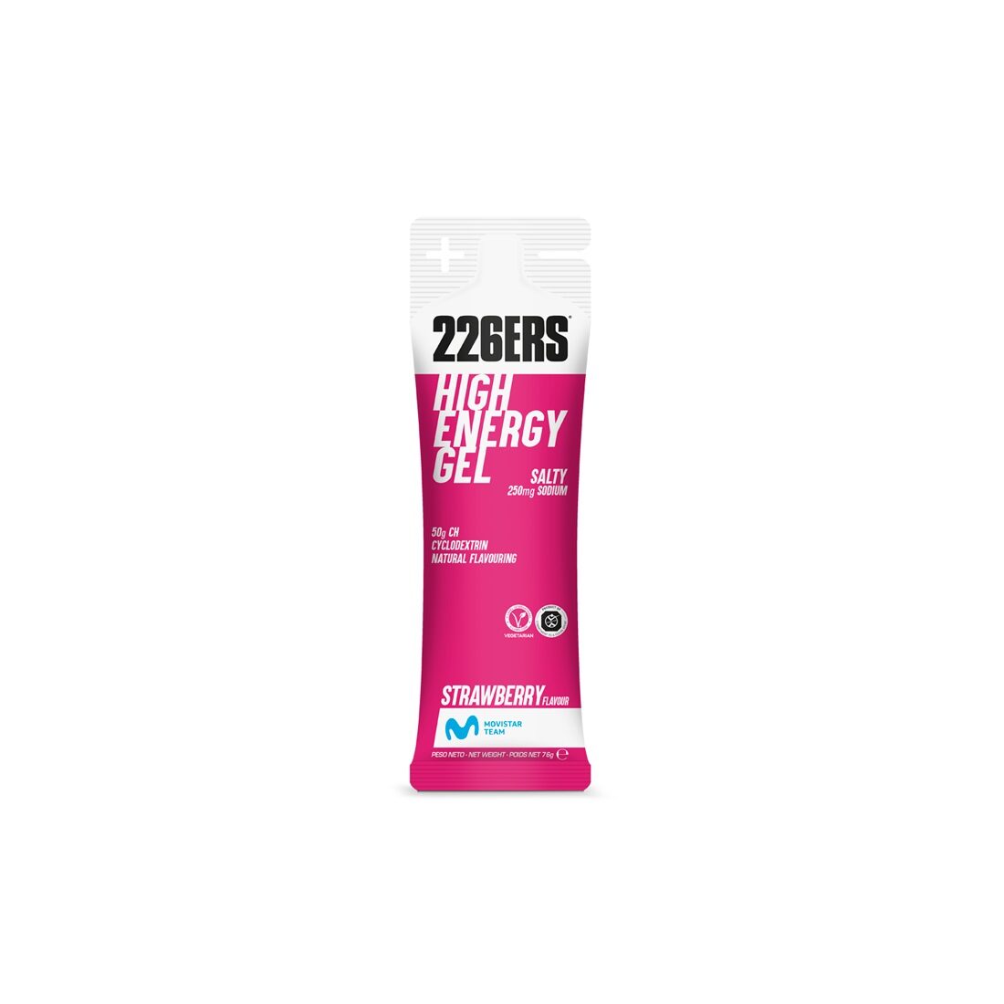 HIGH ENERGY GEL 76g - Energy Gel front Strawberry
