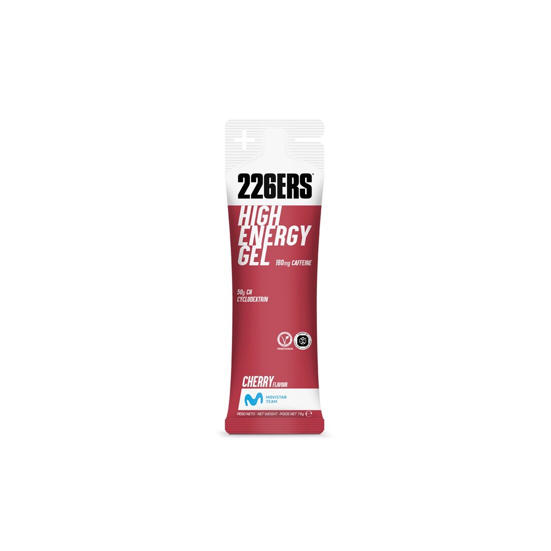 HIGH ENERGY GEL 76g - Energy Gel cherry front